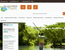 Tablet Screenshot of islandpridetours.com